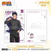 Naruto Uchiha Sasuke Obito Sakura Kakashi Itachi China Official Authorization Hype Clothes Series Postcard black
