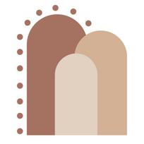 Bohemian Arch Geometric Polka Dot Peel and Stick Wallpaper for Living Room, Self-Adhesive Decorative Wall Sticker Home Decor One Size beige