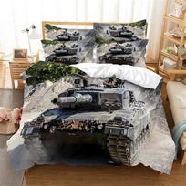 3D Tanko patalynės užvalkalas Tanko raštas Karo karinė tema Vaikams Paaugliams Moterims Vyrams Dovana Miegamojo dekoravimui Karalienė Karalius 100x135cm 3pcs