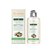 Cold‑Pressed Coconut Body Oil Deep Hydration Glowing Skin Non‑Greasy Massage Carrier Oil For Dry Sensitive Skin & Hair Nourish white