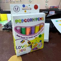 Magic Popcorn Pen 1/6/12Pcs Waterproof 3D Bubble Drawing Set DIY Art Crafts for Kids Outdoor Play 12 Colors Vert Pack
