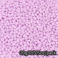 Stiklo karoliukai rinkinys,  Light reddish-purple