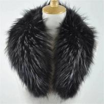 Winter Real Fox Fur Collar 100% Genuine Natural Pink Scarf Scarves Women Large Size Wraps Neck Warmer Luxury Furry Shawl Female Length 75cm black