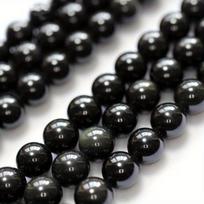 Obsidiano karoliukai, 6 mm