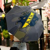 AIK Fotboll Print Umbrella Automatic Opening/ Closing - Portable Foldable Design - Daily use for Travel/Outdoor - Gift for Birthday Three-fold umbrella