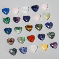 Akmens karoliukai, 6 vnt., Fluoritas