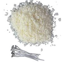 Aukščiausios Klasės Natūralus Sojų ir Bičių Vaško Granulės žvakėms., Soy Wax 1000g+10 Wicks