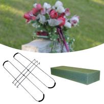 Flower Stand for Gravestone with Floral Foam And Wire Cemetery, Outdoor Use