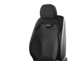 2024 New Car Seat Cushion with Backrest, Four Seasons Matching with Three Sets of Polyester Fiber Breathable and Comfortable Sea