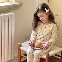 Kids High Elastic Soft Breathable Warm Cartoon Pajamas Home Wear 170cm