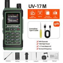 BAOFENG UV-17Pro GPS 17M Air Band Walkie Talkie Six Bands Receive Tri-Bands Transmit Waterproof NoAA FM Freq Wireless Copy Radio