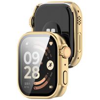 PC Case + Glass for Redmi Watch 6 Screen Protector Anti-scratch Bumper Protective Cover For Redmi Watch6 Smartwatch Accessories 7 gold for Redmi Watch 6 beige