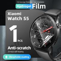 SOFT Protection Film For Xiaomi Mi Watch S5 46mm Screen Protector Clear HD Flexible Anti-scratch Film Accessories (NOT GLASS) Xiaomi Watch S5 white