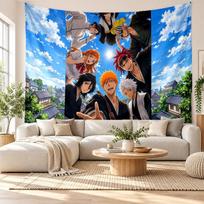 Bleach anime Wall Tapestry Home Decor Hanging Cloth Art Background Tapestry for Bedroom 180cmx230cm
