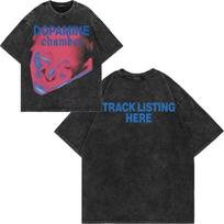 100% medvilnės vintažinis skalautas Fontaines DC Dopamine Chamber T-shirt madingas vyriškas estetiškas retro laisvas skalbiamas marškinėlis L pink
