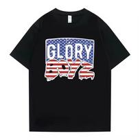 Rapper Chief Keef Glory Boyz Cotton Men's Shirt Short Sleeved Women's Vintage Hip Hop Y2k T Shirt 2026 Summer New T Shirt 130 blue