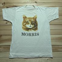 Vintage 80’s Morris The Cat 9 Lives Promo Single Stitch Shirt Size M/L 130 white