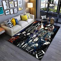 Area Rug, Pearl Jam Band Eddie Vedder Text Art Lyrics Collage Poster Print, Man Cave Decor, Non-Slip Mat 60x90cm( 23x35in )