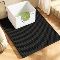 70x120cm Cat Litter Mat Water Urine Proof Double Layer Pet Foldable Cat Litter Trapping Pet Carpet Bed Pads Pet Clean Supplies 30x30cm juoda