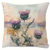 1pc, Short Plush Decorative Pillow Cover, Dandelion Design Pillowcase, Single-Sided Print, Size 45.72cm X 45.72cm, Perfect for Decorating Sofas, Livin 30X30CM