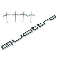 Audi Quattro Emblem ABS Material Car Front Grille Badge Modified  Accessories for Audi S A3 A4 B8 8P 8V A6 C7 A5 Q5 B7 B6