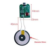 1Pcs Standard Wireless Charging Type-C Micro-Usb 5V 9V 15W Wireless Charger Module Transmitter Pcba Circuit Board Coil as the picture