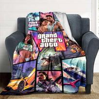 Grand Theft Auto Personalized Name Blanket Lightweight Customizable Blanket Ultra-Soft Perfect for Office Seaside Sofa Living Room 80cmx120cm