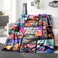 Grand Theft Auto Personalized Name Blanket Lightweight Customizable Blanket Ultra-Soft Perfect for Office Seaside Sofa Living Room 150cmx180cm