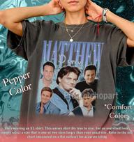 MATTHEW PERRY Vintage Shirt, Chandler Bing Homage Tshirt, Chandler Bing Fan Tees, Matthew Perry Retro 90s Sweater, Mike O'Donnell Merch Gift 140 gray