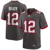 2026 NFL Football Jersey Short Sleeve Embroidered Game Day Top Men Gray No.12