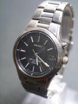 SEIKO Solar Radio Wave Control Date Titanium 3-Hand Watch, Strap, 7B42-0AN0, Men's Watch, ae93