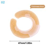 Barrier Stoma Ostomy Strips Tape Skin Supplies Strip Rings Nursing Adhesive Pressure Fixing Colostomy Leak Proof Ileostomy Pouch as the picture beige