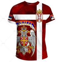 VCC Hot Sale Serbia T Shirts Football Jersey Serbian Flag T-shirt 6XL brown