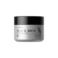LAIKOU Black Rice Night Cream 30g - Overnight Moisturizing Face Cream with Ceramides & Niacinamide for Glowing, Hydrated Skin 1pcs