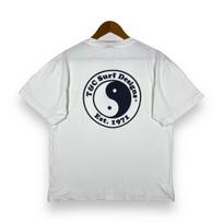Vintage 00's T&C SURF Designs Big Graphic Surf Tee Shirt Medium Size M white