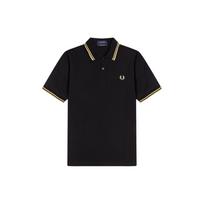 Fred Perry stripe-trimmed polo shirt M12-157 46 black