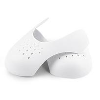 Shoe Shield: Anti-Crease & Anti-Wrinkle Sneaker Protector, Trimmable Toe Cap Shaper for Sports Shoes S (35-40) balta