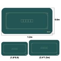 Large Texas Holdem Poker Table Mat Non-slip Rubber Gaming Desk Pad Customizable Poker Table Mat No.16 Green