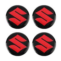 4 vnt. Automobilio emblema Ratlankio centrinio dangtelio lipdukas Ratlankio ženklelio dangtelis Suzuki SX4 Swift Jimny Ignis Alto S-cross Vitara Celerio Across raudona