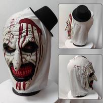 New Terrifier Art Clown Cosplay Costume Men Jumpsuit Women Dress Socks Mask Halloween Carnival Horror Party Stage Role Play Suit M gray