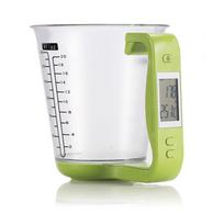 Digital Kitchen Electronic Measuring Cup Scale LCD Display Volume Cup Scale for Household Green white