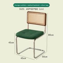 Virtuvės rotango Šiaurės šalių valgomojo kėdė Cesca medinė svetainės dizainas Ergonomiška valgomojo kėdė Moderni prabangi kėdė Namų baldai WK50DC