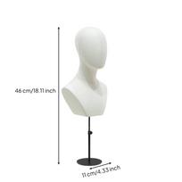 Mannequin Head with Shoulders textileCovered