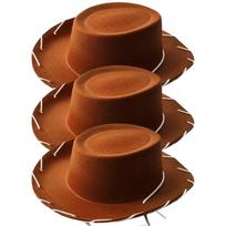Brown Red Cowboy Western Hats and Bandanas for Kids Costume Hat Accessories for Toddler Child Theme Birthday Party Halloween black