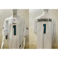 2026 Miami Dolphins Game Jersey Short Sleeve Embroidered Football Men White No.1