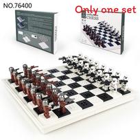 Medieval Battle Chess Diy Construction Toy With Plastic Blocks For Strategy Enthusiasts Style 8 gray