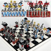 Medieval Battle Chess Diy Construction Toy With Plastic Blocks For Strategy Enthusiasts Style 5 gray