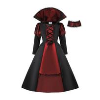 Vaikų Gothic Vaiduoklės Nuotakos Vampyro Kostiumas Berniukams Mergaitėms Helovinas Mirusiųjų Diena Karnavalas Cosplay Šventės Apranga XL (130-140cm) black