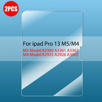 2pcs For iPad Pro 11 13 M5 2025 Tempered Glass Screen Protector On iPad Pro 11 M5 M4 13 Film Accessories white