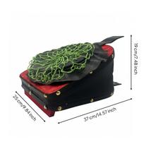 Foot-Operated Bellows Airtight Air Blower Reinforced for Outdoor Fire gray